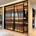 Luxury Closet with Ribbed Glass Doors.webp