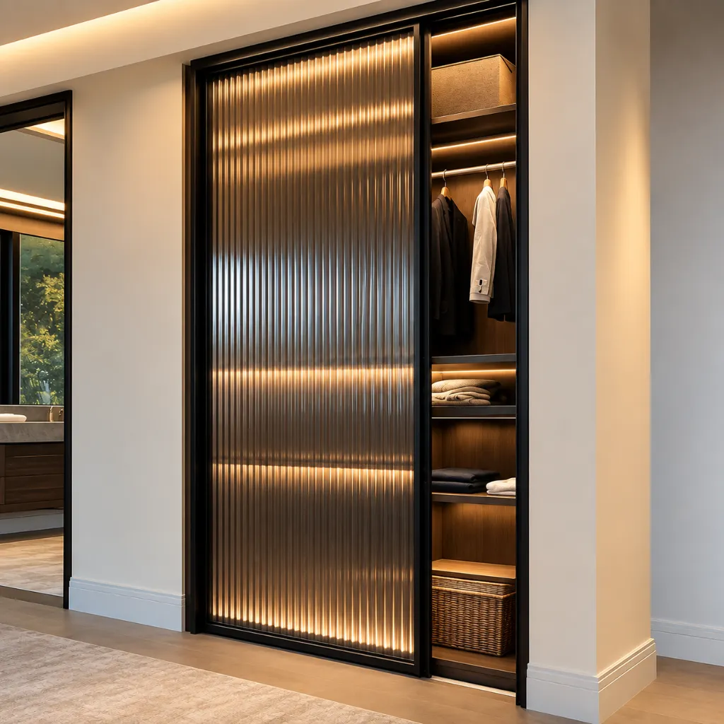 Luxurious Fluted Glass Wardrobe.webp