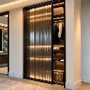 Luxurious Fluted Glass Wardrobe.webp