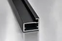 6mm Glass Slim Aluminum Profile 2x2 - No Handle