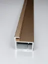 6mm Glass Air Hinges Aluminum Profile 2.5 x 2.5 - No Handle 