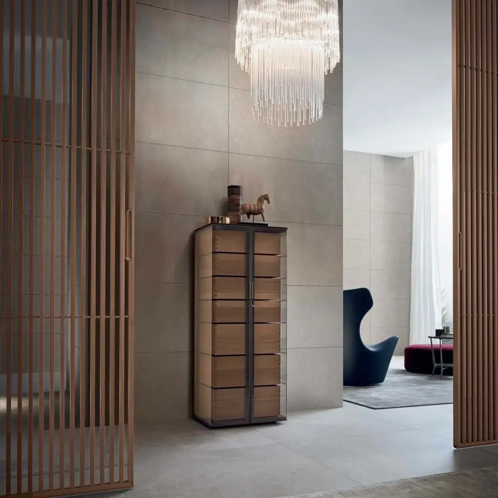 VERTA Glass Drawer Cabinet