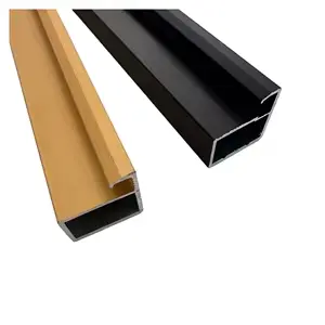 6mm Glass Slim Aluminum Profile 2x2 - No Handle